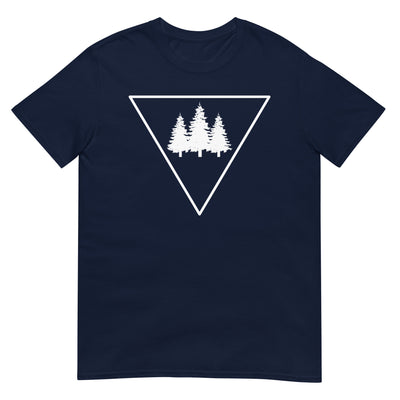 Dreieck und Bäume - T-Shirt (Unisex) camping xxx yyy zzz Navy