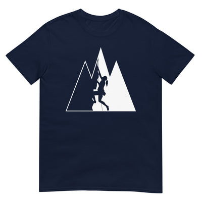 Dreieck Berge und Klettern - T-Shirt (Unisex) klettern xxx yyy zzz Navy