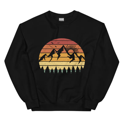 Berge Vintage - Sweatshirt (Unisex) berge Schwarz