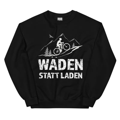 Waden Statt Laden - Sweatshirt (Unisex) fahrrad mountainbike Schwarz