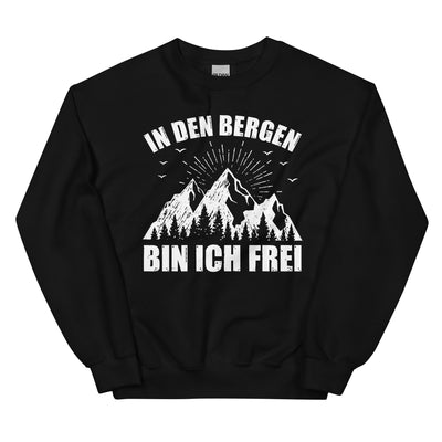 In Den Bergen Bin Ich Frei - Sweatshirt (Unisex) berge xxx yyy zzz Black