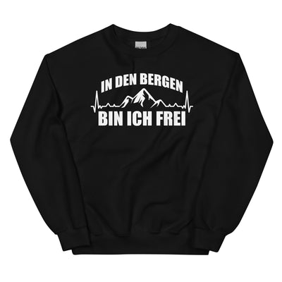In Den Bergen Bin Ich Frei 1 - Sweatshirt (Unisex) berge xxx yyy zzz Black