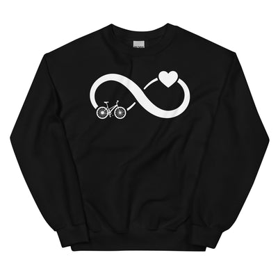 Infinity Heart and Cycling - Sweatshirt (Unisex) fahrrad xxx yyy zzz Black