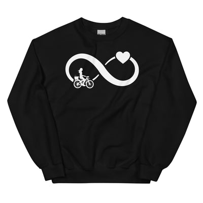 Infinity Heart and Cycling 2 - Sweatshirt (Unisex) fahrrad xxx yyy zzz Black