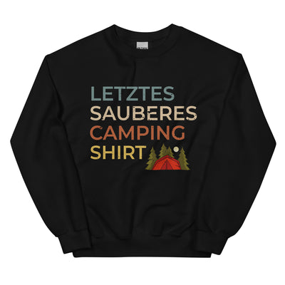 Letztes sauberes Camping Shirt - Sweatshirt (Unisex) camping xxx yyy zzz Black
