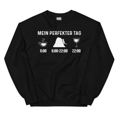 Mein Perfekter Tag 1 - Sweatshirt (Unisex) klettern xxx yyy zzz Black