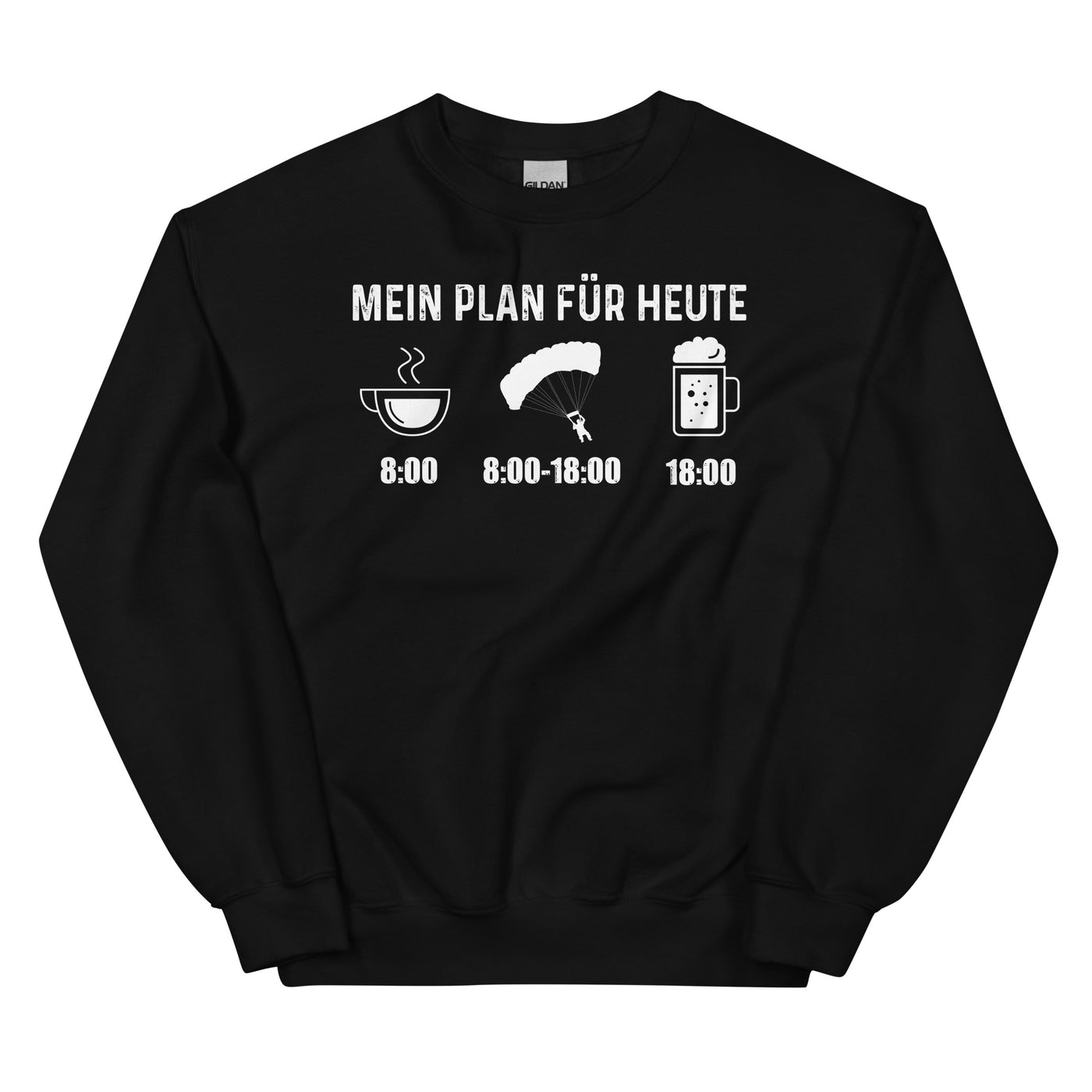 Mein Plan Für Heute 1 - Sweatshirt (Unisex) berge xxx yyy zzz Black