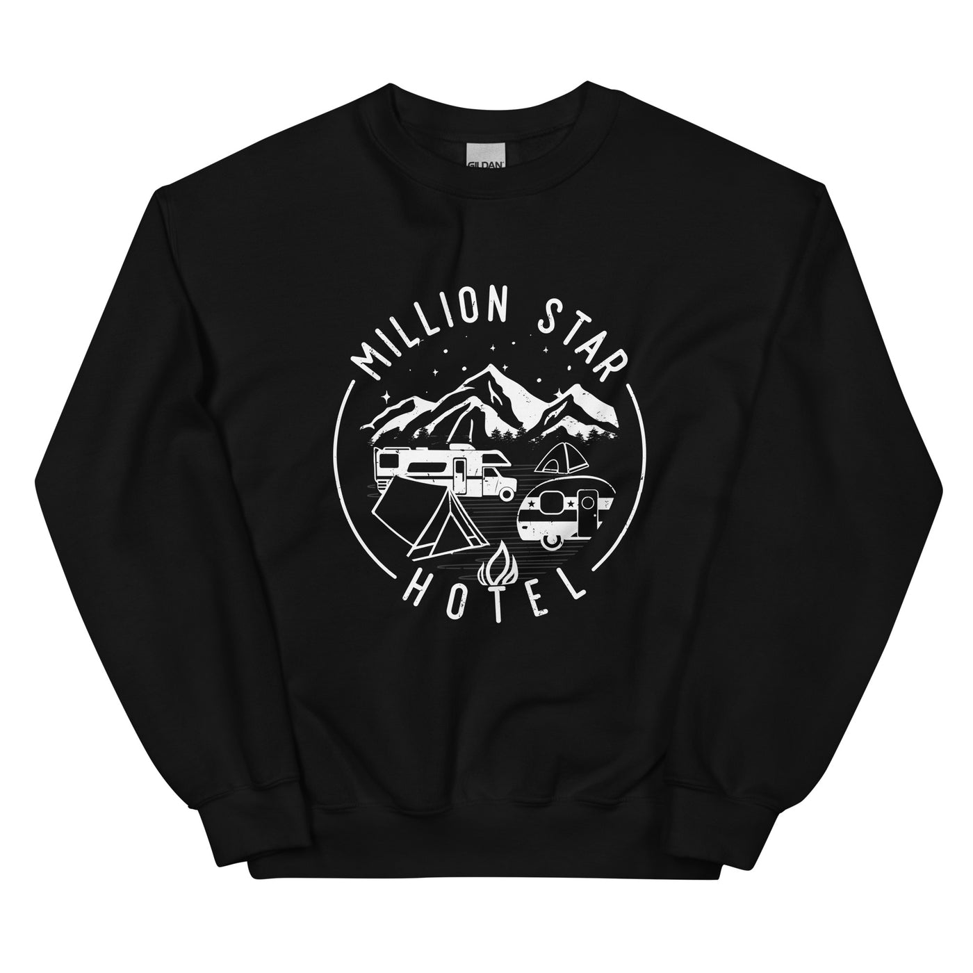 Million Star Hotel - Sweatshirt (Unisex) camping xxx yyy zzz Black