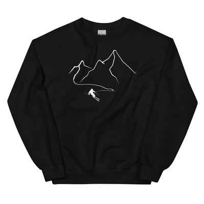 Berge - Skifahren - (32) - Sweatshirt (Unisex) klettern ski xxx yyy zzz Black