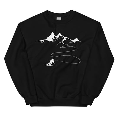 Berge - Skifahren - Sweatshirt (Unisex) klettern ski xxx yyy zzz Black