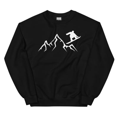 Berge - Snowboarding - (24) - Sweatshirt (Unisex) snowboarden xxx yyy zzz Black