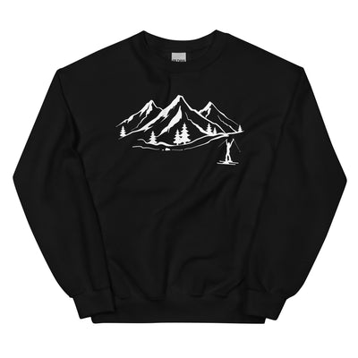 Berge 1 und Skifahren - Sweatshirt (Unisex) klettern ski xxx yyy zzz Black