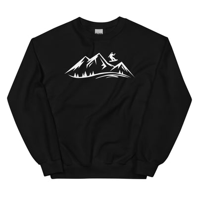 Berge und Snowboarding - Sweatshirt (Unisex) snowboarden xxx yyy zzz Black