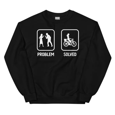 Problem Solved - Frau Radfahren - Sweatshirt (Unisex) fahrrad xxx yyy zzz Black