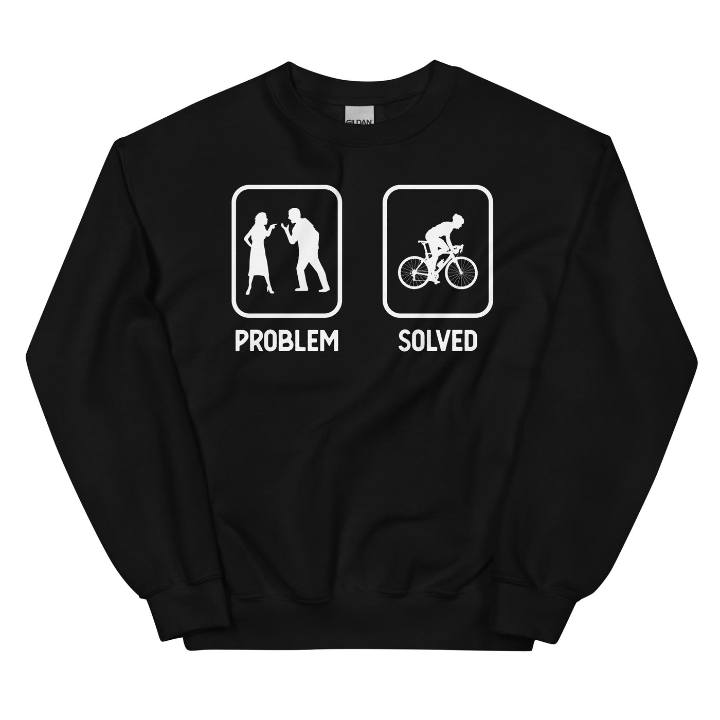 Problem Solved - Mann Radfahren - Sweatshirt (Unisex) fahrrad xxx yyy zzz Black