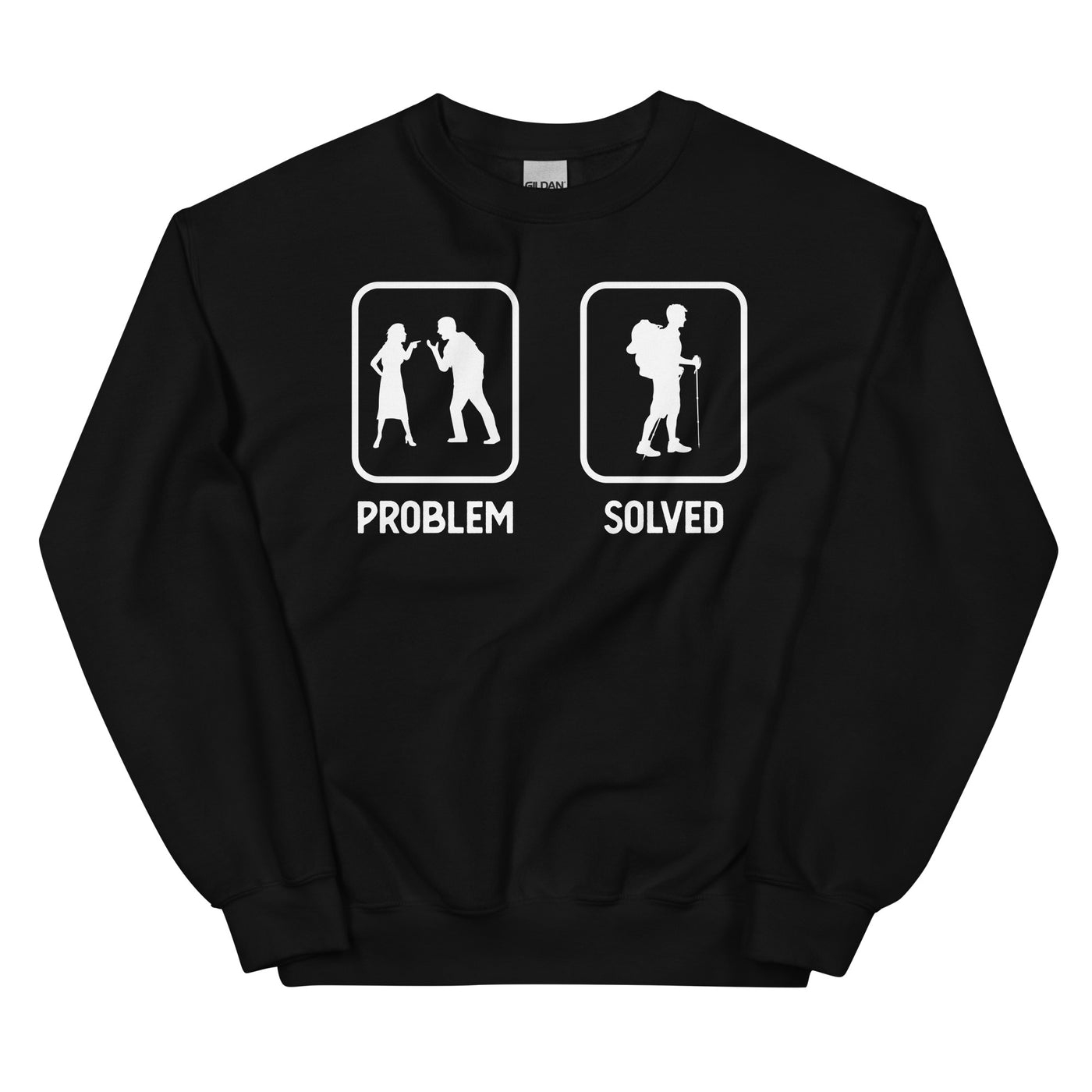 Problem Solved - Wandern - Sweatshirt (Unisex) wandern xxx yyy zzz Black