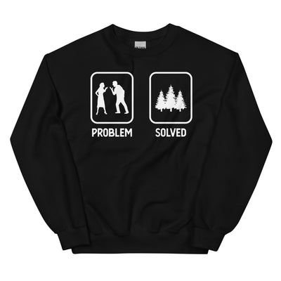Problem Solved - Bäume - - Sweatshirt (Unisex) camping xxx yyy zzz Black