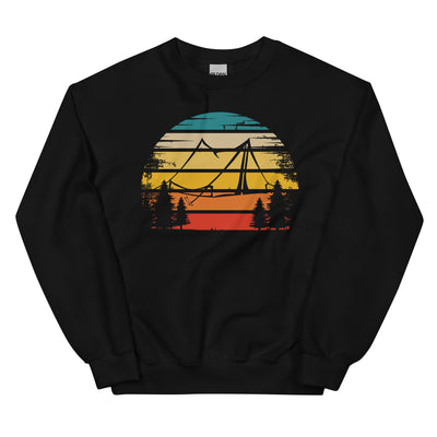 Retro Sonne und Camping - Sweatshirt (Unisex) camping xxx yyy zzz Black