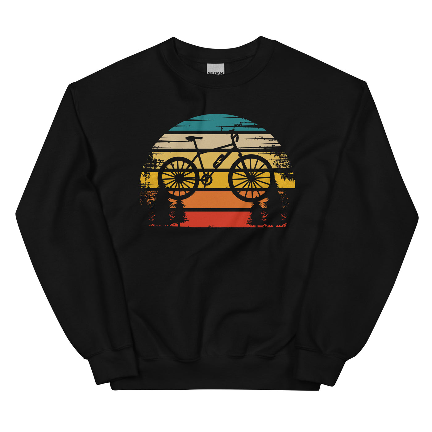 Retro Sonne und Ebike - Sweatshirt (Unisex) e-bike xxx yyy zzz Black