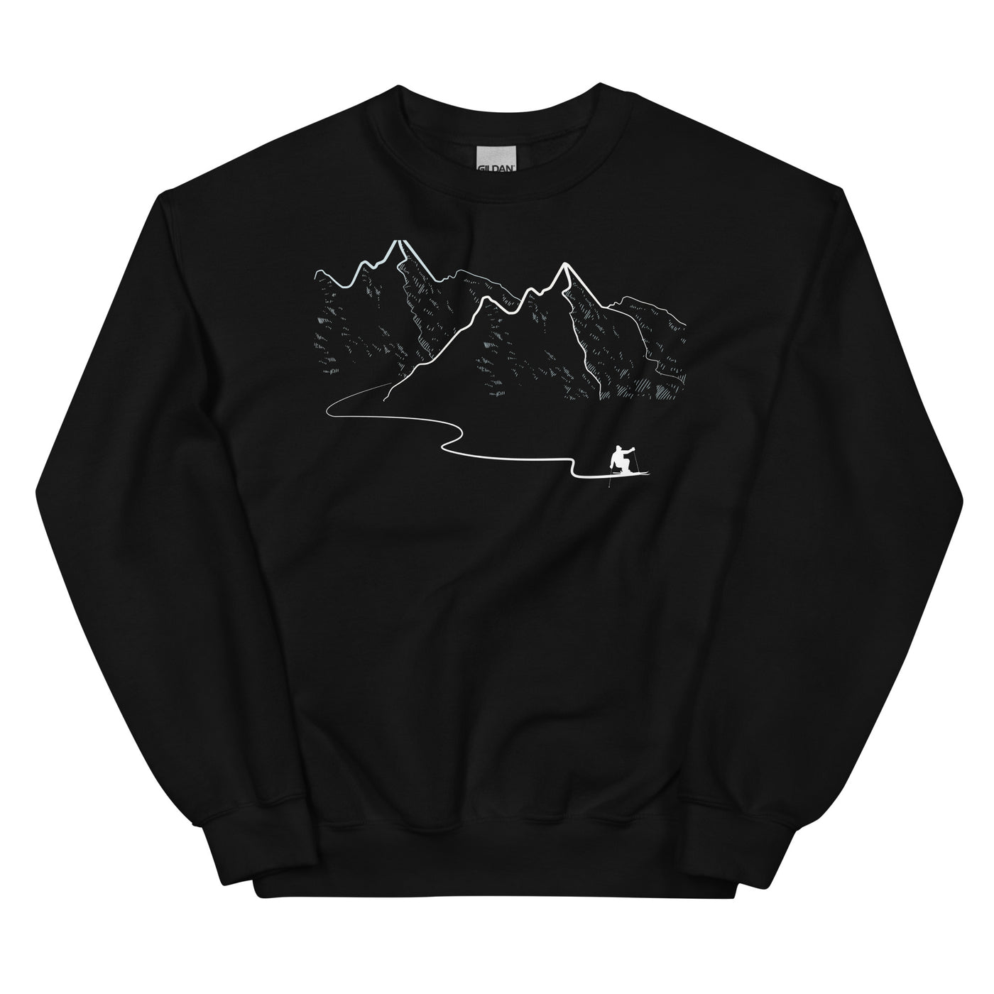 Schifahren - Sweatshirt (Unisex) klettern ski xxx yyy zzz Black