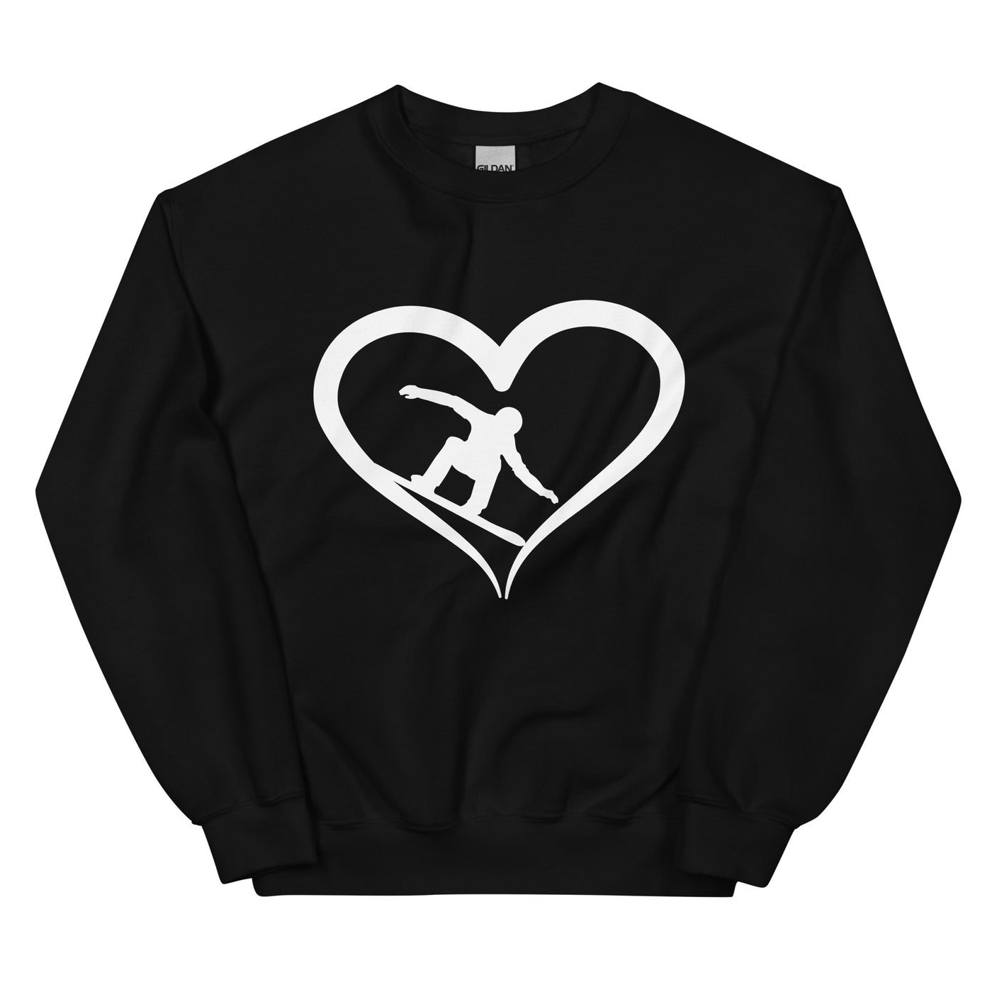 Snowboarder und Herz - Sweatshirt (Unisex) snowboarden xxx yyy zzz Black