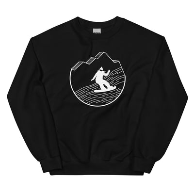 Snowboarding - (15) - Sweatshirt (Unisex) snowboarden xxx yyy zzz Black