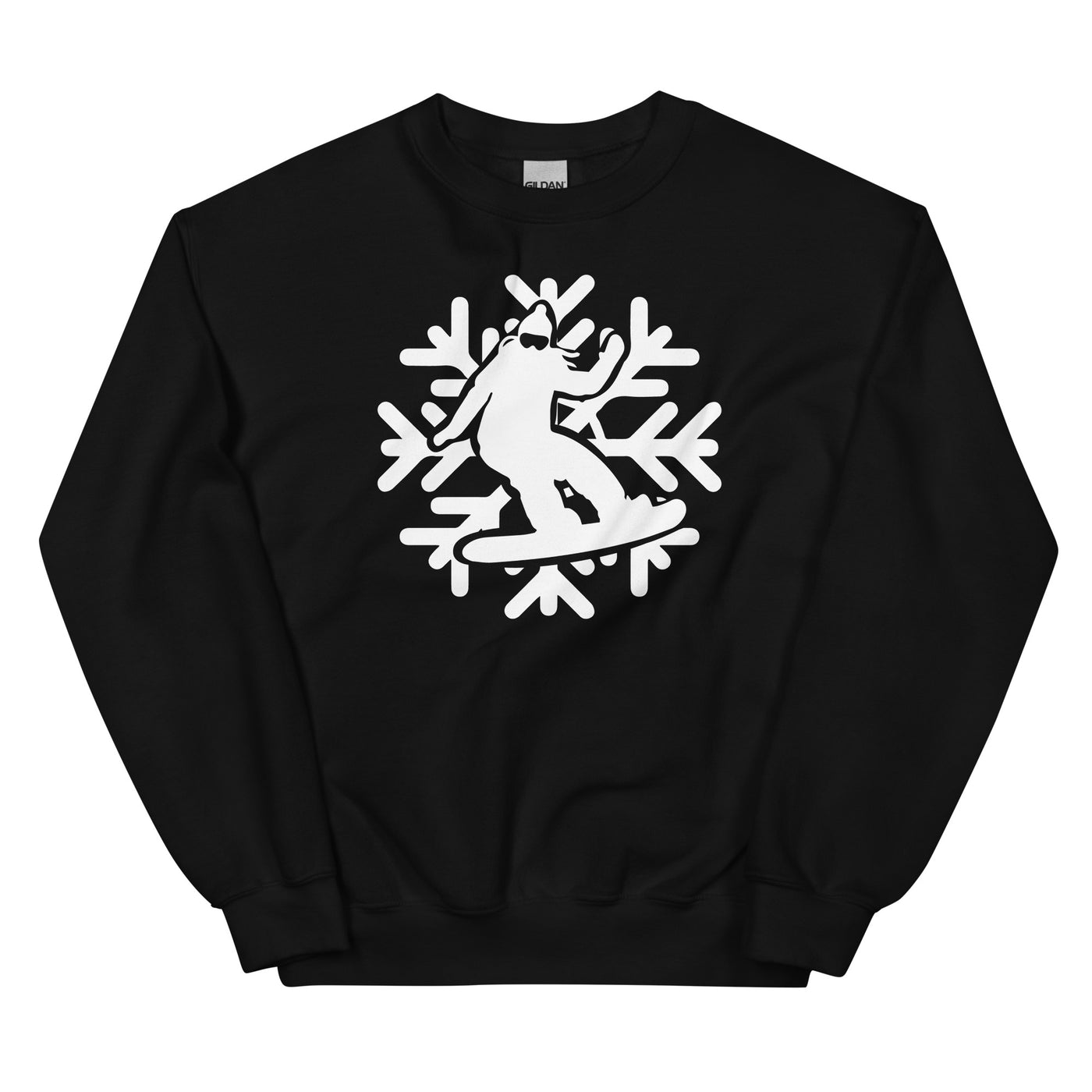 Snowflake - Snowboarding - Sweatshirt (Unisex) snowboarden xxx yyy zzz Black