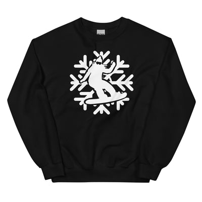 Snowflake - Snowboarding - Sweatshirt (Unisex) snowboarden xxx yyy zzz Black