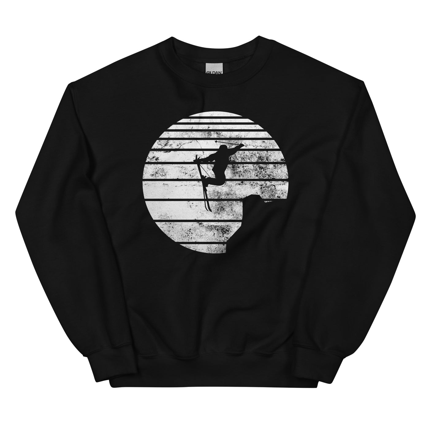 Sonne - Skifahren - (SK) - Unisex Crew Neck Sweatshirt | Gildan 18000 xxx yyy zzz Black