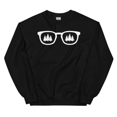 Sonnenbrille und Bäume - Sweatshirt (Unisex) camping xxx yyy zzz Black