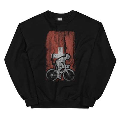 Schweizer Flagge 1 und Radfahren - Sweatshirt (Unisex) fahrrad xxx yyy zzz Black