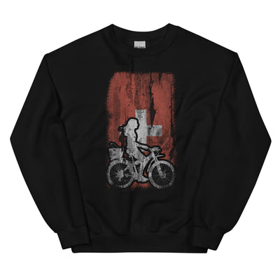 Schweizer Flagge 2 und Radfahren - Sweatshirt (Unisex) fahrrad xxx yyy zzz Black