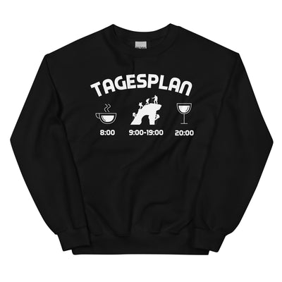 Tagesplan - (K) - Sweatshirt (Unisex) klettern xxx yyy zzz Black