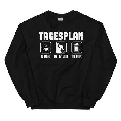 Tagesplan - Sweatshirt (Unisex) klettern xxx yyy zzz Black