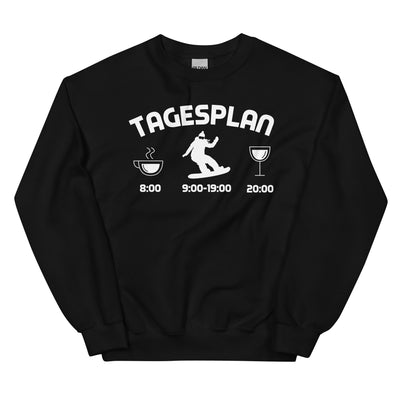 Tagesplan - Sweatshirt (Unisex) snowboarden xxx yyy zzz Black