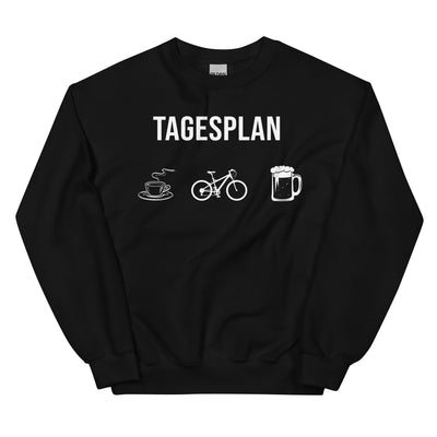 Tagesplan Kaffee, Fahrrad und Bier - Sweatshirt (Unisex) fahrrad xxx yyy zzz Black