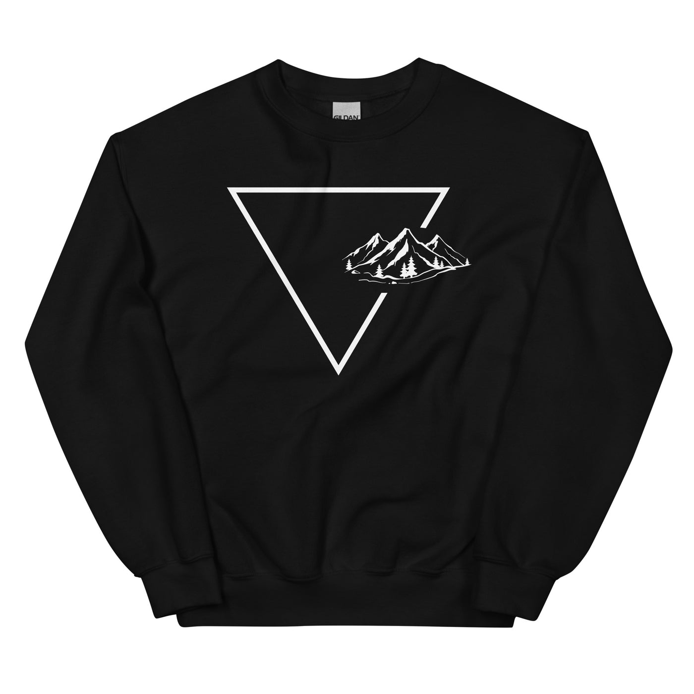 Dreieck 1 und Berge - Sweatshirt (Unisex) berge xxx yyy zzz Black