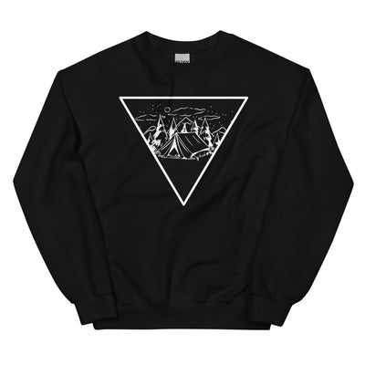 Dreieck und Camping - Sweatshirt (Unisex) camping xxx yyy zzz Black