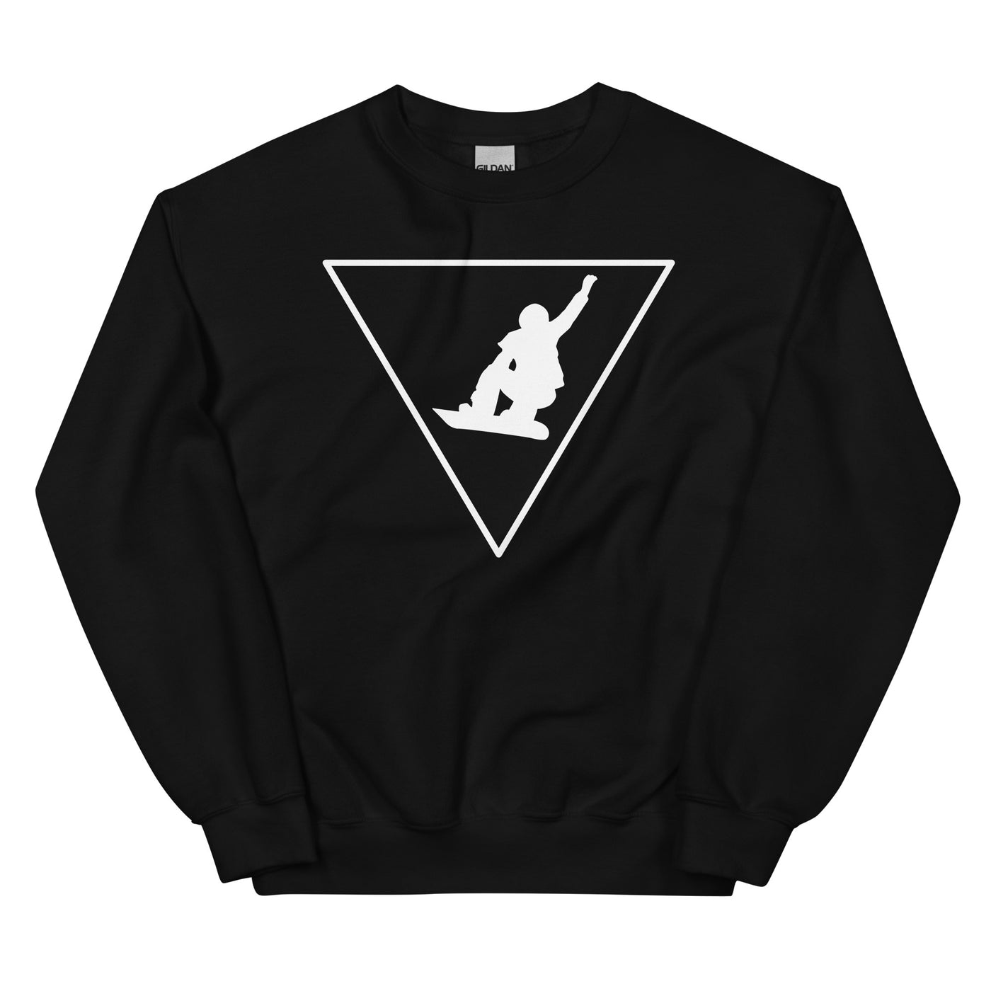 Dreieck_und_Snowboarding_-_(SN)_ - Unisex Crew Neck Sweatshirt | Gildan 18000 xxx yyy zzz Black