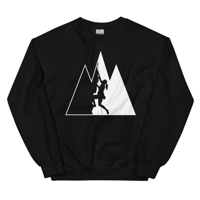 Dreieck_Berge_und_Klettern_-_(K)_ - Unisex Crew Neck Sweatshirt | Gildan 18000 klettern xxx yyy zzz Black