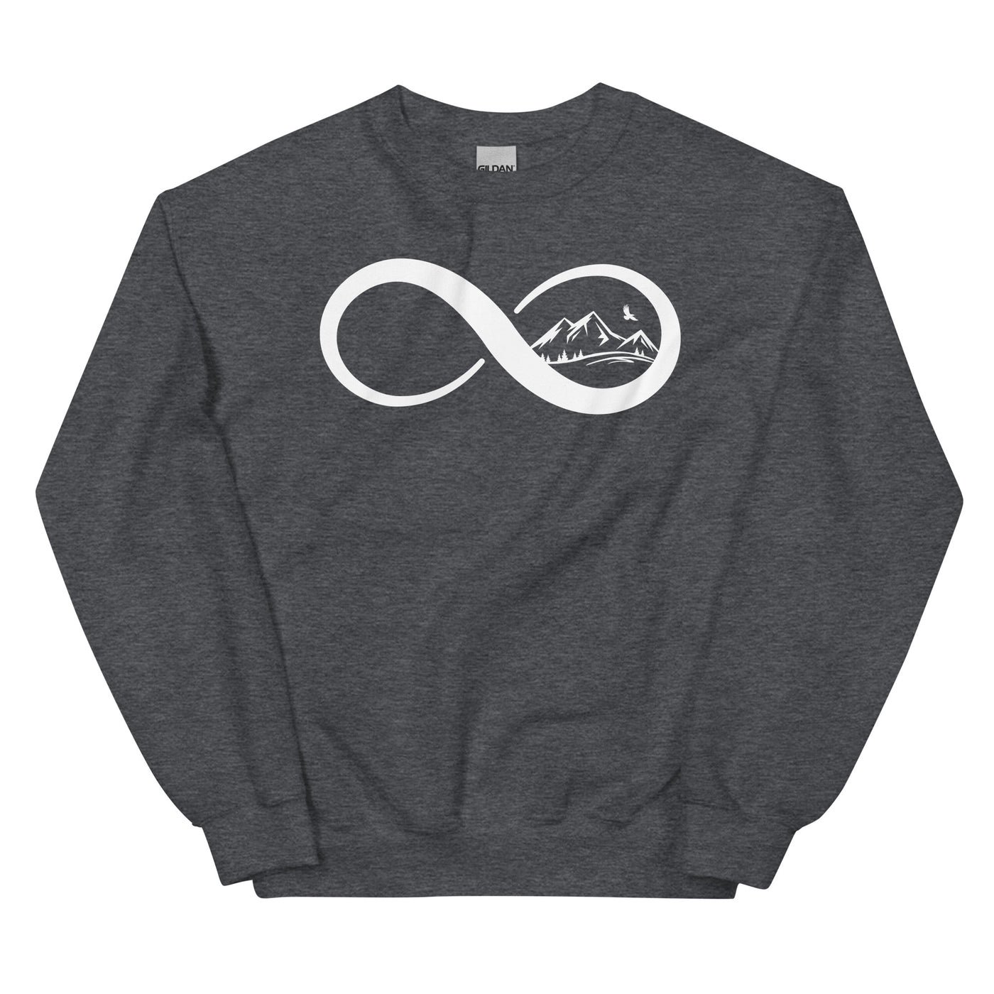 Infinity and Mountain - Sweatshirt (Unisex) berge xxx yyy zzz Dark Heather