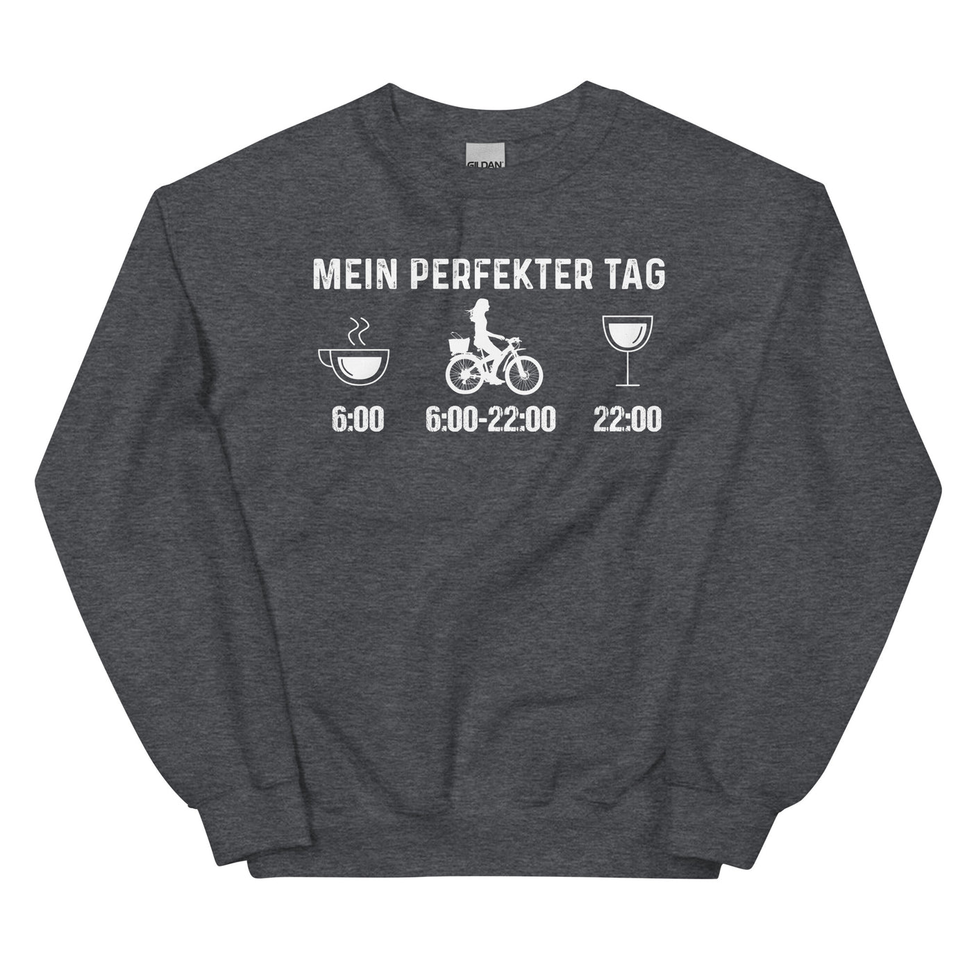 Mein Perfekter Tag 2 - Sweatshirt (Unisex) fahrrad xxx yyy zzz Dark Heather