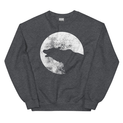 Moon - Bear - Sweatshirt (Unisex) camping xxx yyy zzz Dark Heather