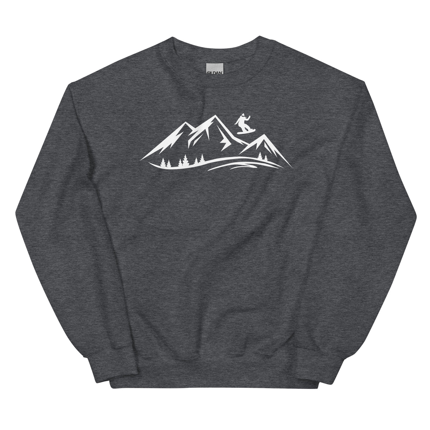 Berge und Snowboarding - Sweatshirt (Unisex) snowboarden xxx yyy zzz Dark Heather