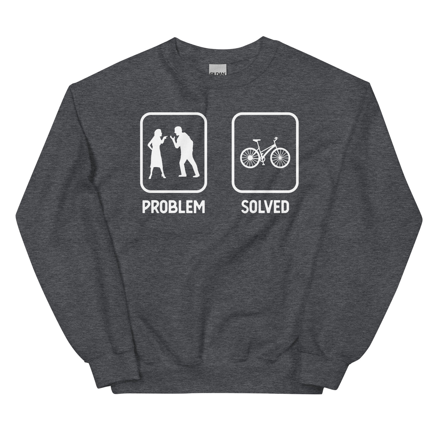 Problem Solved - Radfahren - Sweatshirt (Unisex) fahrrad xxx yyy zzz Dark Heather