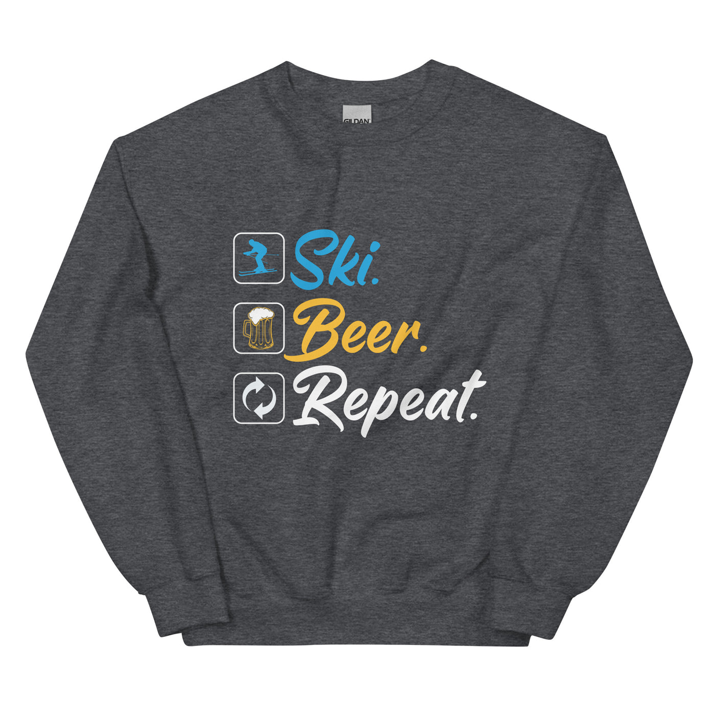 Ski. Bär. Repeat. - (S.K) - Sweatshirt (Unisex) klettern xxx yyy zzz Dark Heather