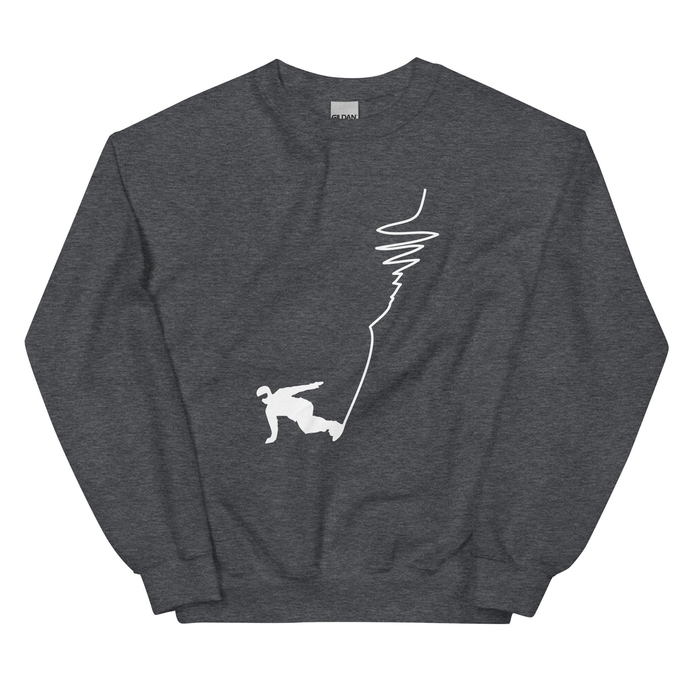 Snowboarding - (19) - Sweatshirt (Unisex) snowboarden xxx yyy zzz Dark Heather