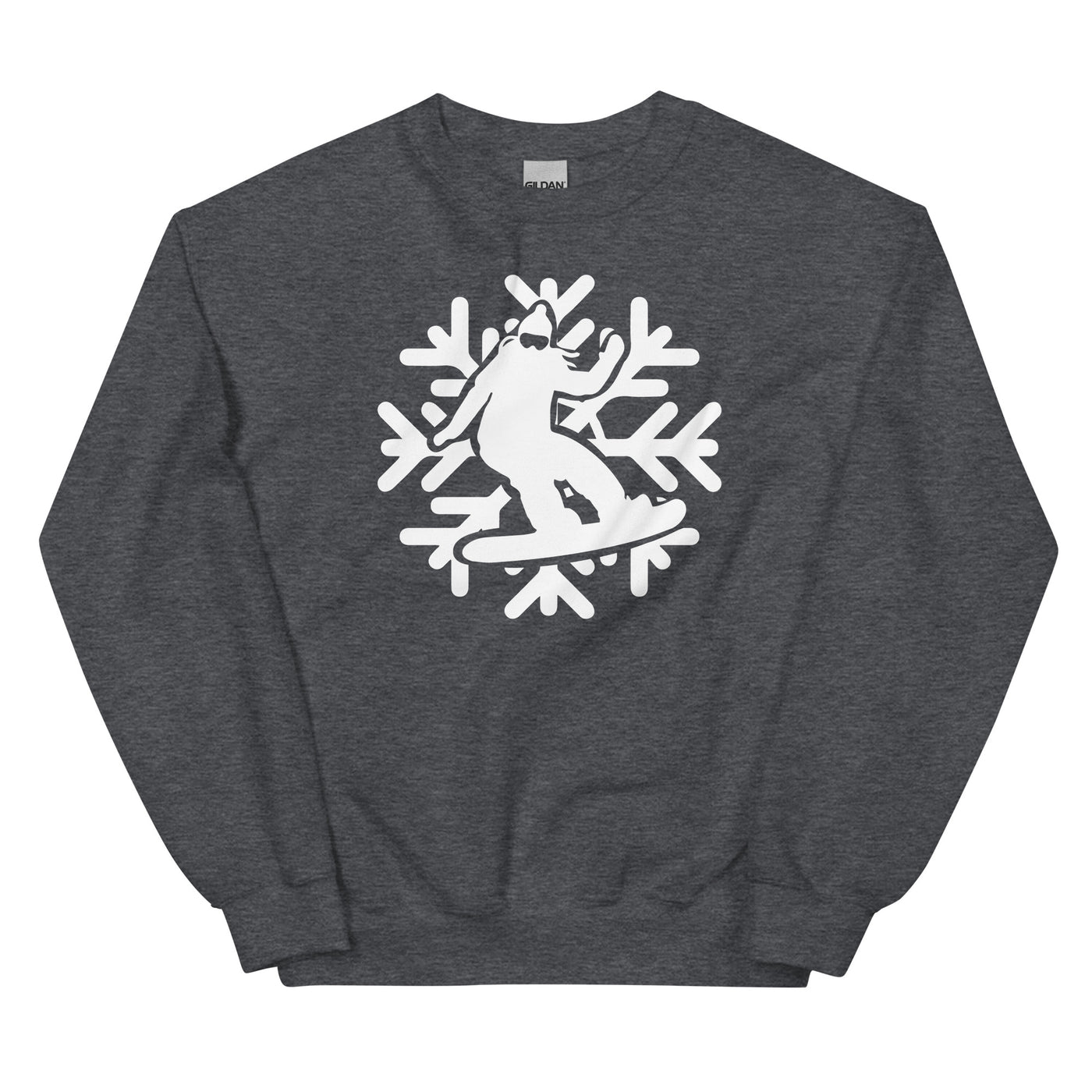 Snowflake - Snowboarding - Sweatshirt (Unisex) snowboarden xxx yyy zzz Dark Heather