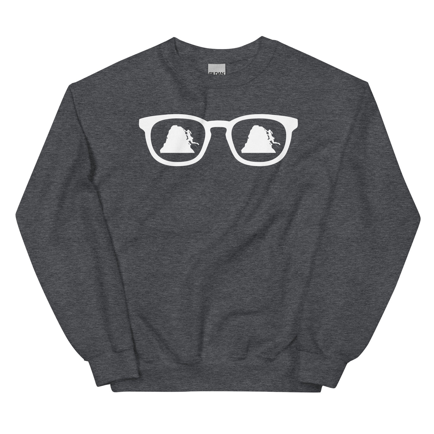 Sonnenbrille und Klettern 1 - Sweatshirt (Unisex) klettern xxx yyy zzz Dark Heather