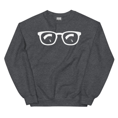 Sonnenbrille und Paragleiten - Sweatshirt (Unisex) berge xxx yyy zzz Dark Heather